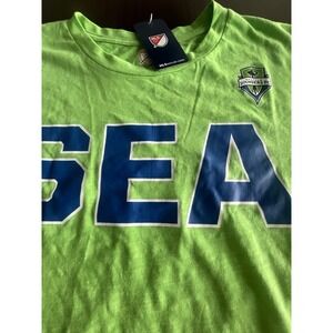 MLS Seattle Sounders SC T-Shirt Mens Size Medium M Green Blue Soccer